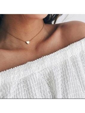 GOLD Plated Love Heart Necklace.